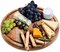 Wood Cake Stand with Glass Dome: Transformable to Cheese Board.